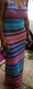 Colorful maxi dress size Large